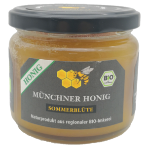 Bio-Honig Münchner Sommer-Blüte aus regionaler Bio-Imkerei 