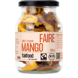 Faire Mango getrocknet (200g, Pfandglas groß, Bio & Fairtrade)