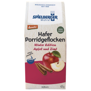 Hafer Porridgeflocken Winter Apfel/Zimt, demeter
