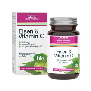 Eisen & Vitamin C Complex (Bio), 60 Tbl. à 500 mg