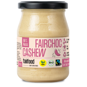 Fairchoc Cashew-Vanille-Creme (250g, Pfandglas klein, Bio & Fairtrade)