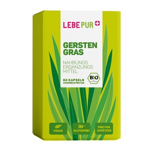 Lebepur+ Bio Gerstengras Kapseln