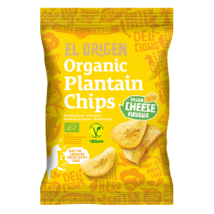 el origen Bio Kochbananen Chips Vegan Cheese, 80 g