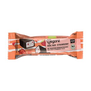 BIO Veganz Choc Bar Strawberry 35g