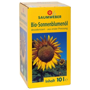 Bio-Sonnenblumenöl 'Bag in Box' 10 ltr Box  DE-ÖKO-006 -