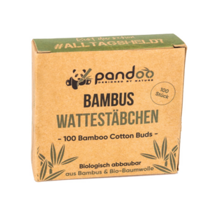 pandoo Bambus Wattestäbchen, 100 Stück