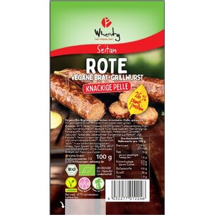 Rote vegane Brat+Grillwurst