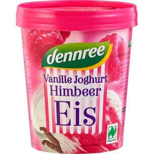 Vanille-Joghurt-Himbeer-Eis 