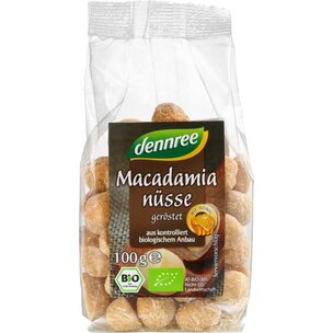 Macadamianüsse, geröstet, mit Honig