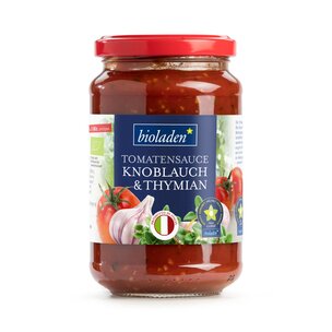 Tomatensauce Koblauch & Thymian