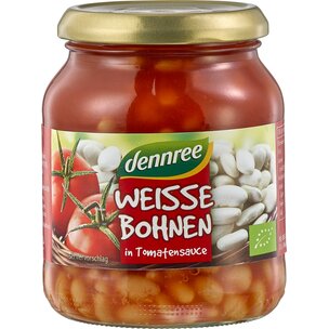 Weiße Bohnen in Tomatensauce