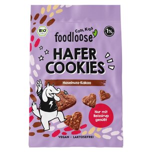 Bio-Hafer Cookies Haselnuss-Kakao von foodloose COOL KIDS