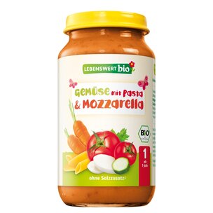 Gemüse mit Pasta & Mozzarella