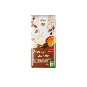 Bio Mocca Sahne Schokolade mit Weißer  Schokolade