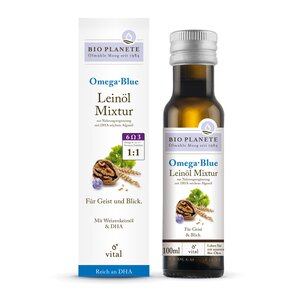 Omega Blue Leinöl-Mixtur zur Nahrungsergänzung