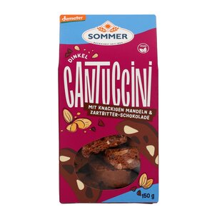 Dinkel Cantuccini mit Zartbitter-Schokolade