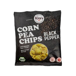 Black Pepper CornPea Chips, glutenfrei