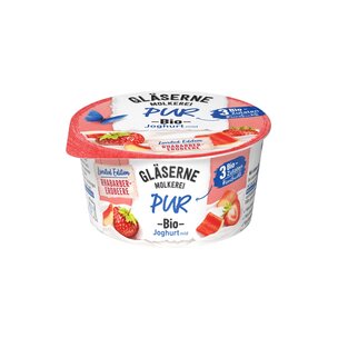 GM PUR Bio Joghurt Rhabarber-Erdbeere