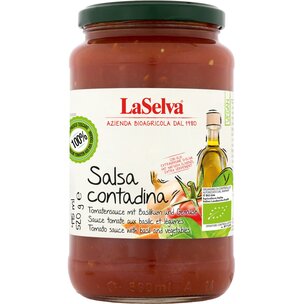 Salsa Contadina-Tomatens. Basil. Gemüse, Olivenöl