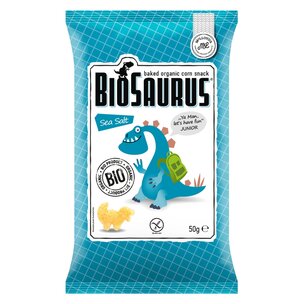 BioSaurus Bio Snack aus Mais Sea Salt