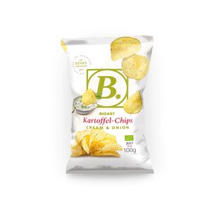 Chips Cream & Onion 100g bio