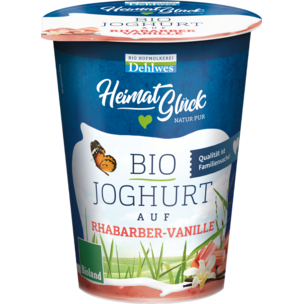 BIO-Joghurt auf Rhabarber-Vanille 3,5% Fett
