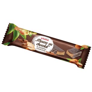 Bio-Mousse au chocolat-Riegel mit Zartbitter-Schok