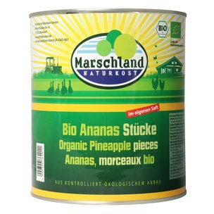 Bio-Ananas Stücke 3.100 ml Ds. MARSCHLAND