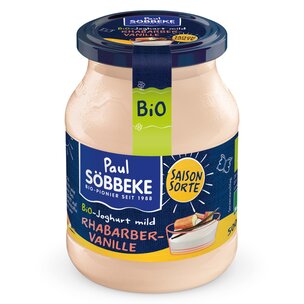 Bio Saisonjoghurt Rhabarber-Vanille
