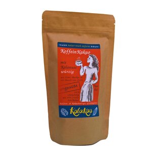 KolaKao würzig ungesüßt - der KoffeinKakao mit 47% Kolanuss, schokoladig - 200g