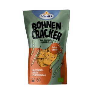 Bio Bohnen Cracker Spicy Seeds glutenfrei vegan