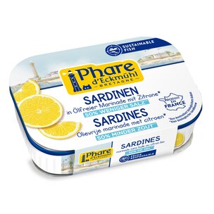 Sardinen salzreduz. in ölfreier Marinade, Zitrone
