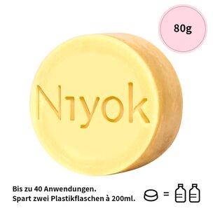 NIYOK festes Shampoo & Conditioner Soft Blossom, Limited Edition, Sisalsäckchen