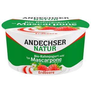AN Bio Rahmjogurt mild Typ Mascarpone Erdbeere 10%