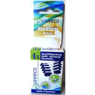 yaweco Nachfüllpackung 4 Ersatzköpfe medium für yaweco Wechselkopfzahnbürste 