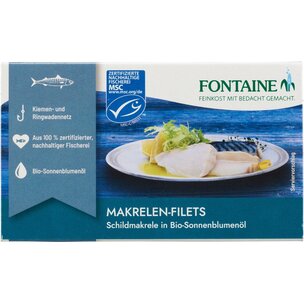 Makrelen-Filets o. Haut, o. Gräten i. Sonnenbl.öl