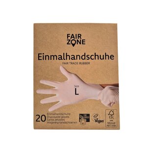 FAIR ZONE Einmalhandschuhe Größe L - Fair Trade & FSC