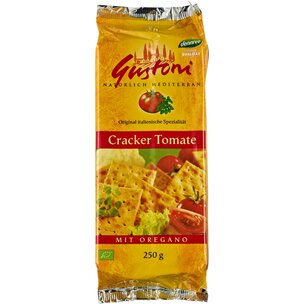 Cracker Tomate mit Oregano