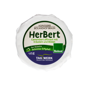 HerBert Camembert affiniert mit Kräutern und Blüten