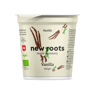 Pflanzliche Alternative zu Vanillejoghurt 	