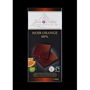 Swiss Confisa Dunkel-Orange 60% Bio/Fairtrade 100g