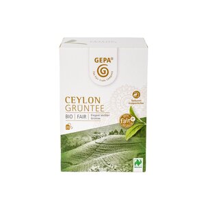 Bio Grüntee Ceylon Teebeutel