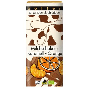 drunter & drüber Milchschoko + Karamell · Orange