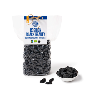 Black Beauty Rosinen getrocknet, Bio & Fairtrade, 1kg