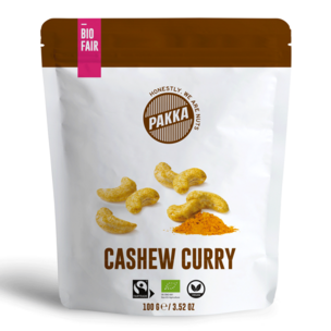 Cashews geröstet mit Curry Madras, Bio & Fairtrade, 100g