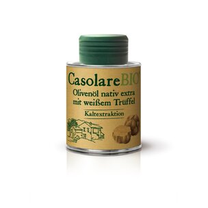 Olivenöl nativ extra CasolareBio mit weißem Trüffel