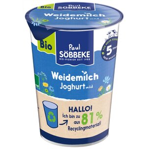Bio-Weidemilch Naturjoghurt mild 3,8 %