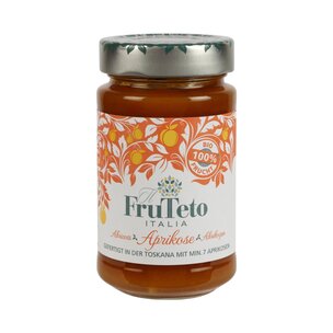FruTeto Italia 100% Aprikose Bio-Fruchtaufstrich 250g. Fruchtanteil 100%.
