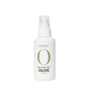 FINigrana® Bio Oliven-Haut-Öl,kaltgepresst, in100ml In Opalglasflasche 