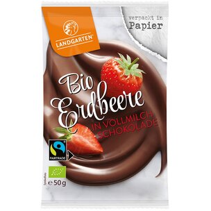Bio FT Erdbeere in Vollmilch-Schokolade